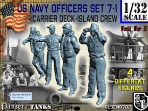 1-32 USN Officers Carrier Island Set7-1 in Tan Fine Detail Plastic