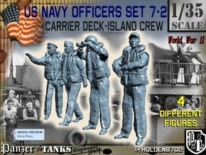 1-35 USN Officers Carrier Island Set7-2 in Tan Fine Detail Plastic