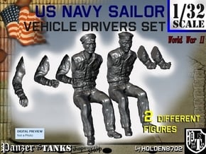 1-32 USN Sailor Driver Set1 in Smooth Fine Detail Plastic