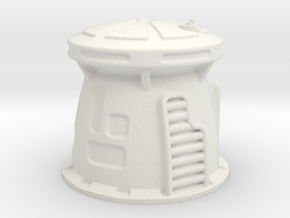 6mm Scale Sci-Fi WatchTower in White Natural Versatile Plastic