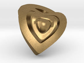 Heart- charm in Natural Bronze