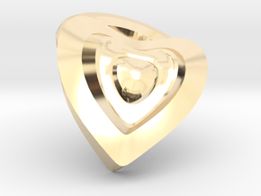 Heart- charm in 14K Yellow Gold