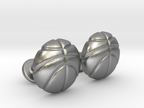 Basketball CuffLinks in Natural Silver