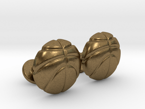 Basketball CuffLinks in Natural Bronze