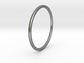 Simple band - size 9 US/ 189 mm EU - 1.2 mm thick  in Natural Silver