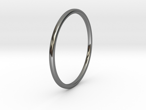 Simple band - size 9 US/ 189 mm EU - 1.2 mm thick  in Fine Detail Polished Silver