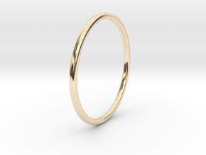 Simple band - size 9 US/ 189 mm EU - 1.2 mm thick  in 14K Yellow Gold