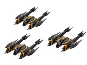 Rogue-class starfighter 3-pack 1/270 in Tan Fine Detail Plastic