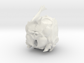 Angry Bug Cube in White Natural Versatile Plastic