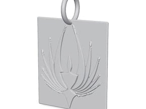 Phoenix Keychain in Tan Fine Detail Plastic