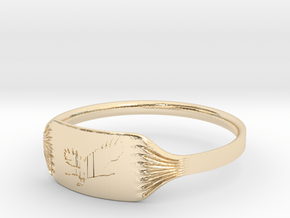 Ring "Eagle" in 14k Gold Plated Brass