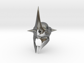 Witchking of Angmar Helmet  in Polished Silver