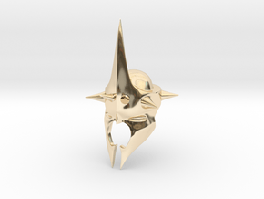 Witchking of Angmar Helmet  in 14k Gold Plated Brass