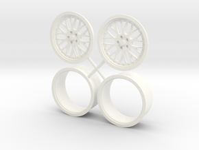 BBS Mono Block wheel 17" 1/12 in White Processed Versatile Plastic