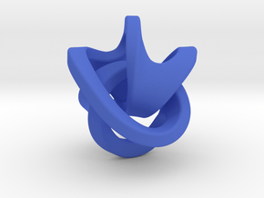 Soliton Pendant in Blue Processed Versatile Plastic: Medium