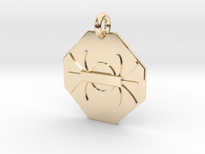 Pendant Gauss’s Law of Magnetism in 14K Yellow Gold