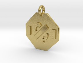 Pendant Faraday's Law in Natural Brass