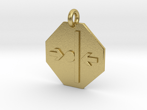 Pendant Newton's Third Law in Natural Brass