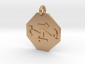 Pendant Thermodynamics First Law in Natural Bronze