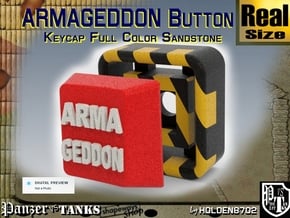 Full Color Button of ARMAGEDDON in Full Color Sandstone