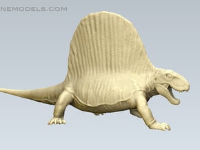 Dimetrodon1:35 v3 in Tan Fine Detail Plastic