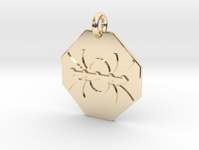 Pendant Ampères Law in 14k Gold Plated Brass