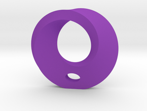 Mobius Porcelain Pendant in Purple Processed Versatile Plastic