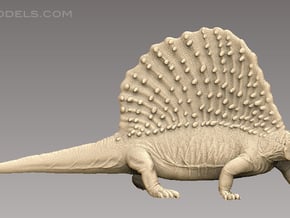 Edaphosaurus1:35 v2 in White Natural Versatile Plastic