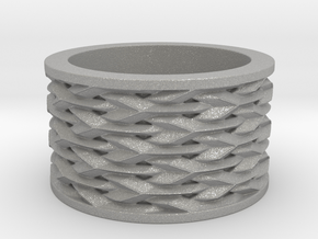 Basketweave Ring in Aluminum: 12 / 66.5