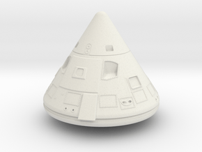 Apollo 1 Command Module 1:24  in White Natural Versatile Plastic