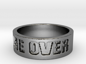 Game Over Ring in Polished Silver: 9 / 59