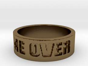 Game Over Ring in Polished Bronze: 13 / 69