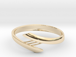 Bridge Bracelet in 14k Gold Plated Brass: Small