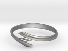 Bridge Bracelet in Natural Silver: Large