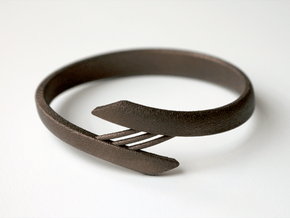 Bridge Bracelet in Polished Bronze Steel: Small