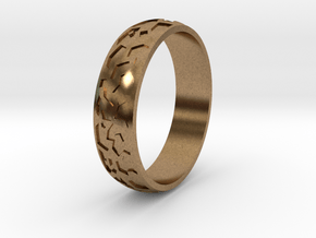 Ring "Ornament 2" in Natural Brass