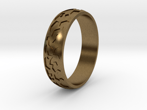 Ring "Ornament 2" in Natural Bronze