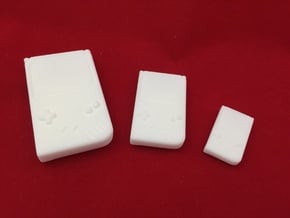 Mini Gameboy: SD 1/3 scale in White Natural Versatile Plastic