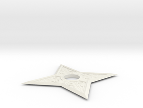 Design Shuriken  in White Natural Versatile Plastic
