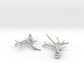 Twiggy Earrings in Platinum: Large