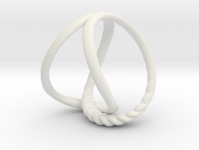 Braid Ring in White Natural Versatile Plastic: 4.5 / 47.75