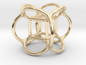 Soap Bubble Cube (from $12.50) in 14K Yellow Gold: Small