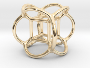 Soap Bubble Cube (from $12.50) in 14k Gold Plated Brass: Small