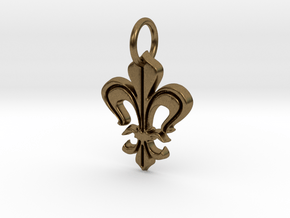 Heraldic "Lilie 2" in Natural Bronze