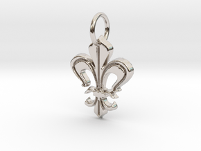 Heraldic "Lilie 2" in Platinum