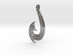 Maui Hook-Groovy in Polished Silver