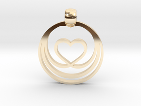Waves of Love in 14k Gold Plated Brass