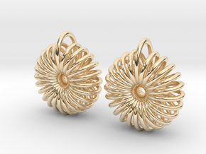 Torus Earrings in 14k Gold Plated Brass