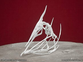 Kongamato Skeleton in White Natural Versatile Plastic