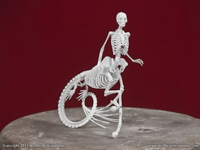 Ichthyocentaur skeleton in White Natural Versatile Plastic
